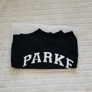 Parke Black Varsity Mockneck